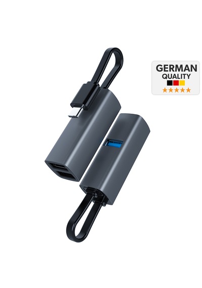 Woyax 5 İn 1 Type-c Usb Hub Çoklayıcı Dönüştürücü Converter Usb 3.0 2x Usb 2.0 Sd Microsd Tf Kart Okuyucu Macbook Laptop Ve Tablet Uyumlu