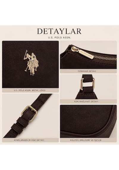 Us Polo Assn Us26223 Kahve U.s. Polo Assn. Kadın Omuz Çantası