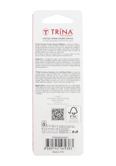 Trina Protez Tırnak Kesme Makası Trnxmks00001