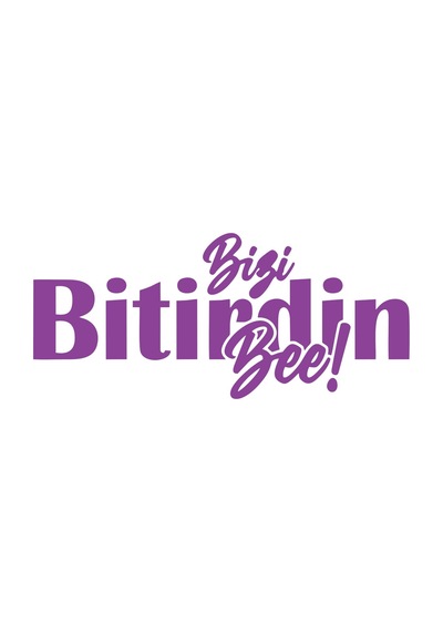 Bizi Bitirdin Bee Oto Sticker 17x17 Cm Mor