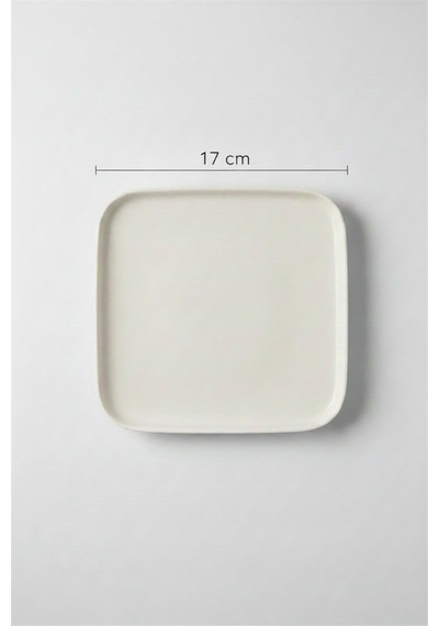 Verona Kare Pasta Tabağı 16.8cm Krem Rinart