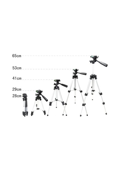 Ally 65cm Alüminyum Cep Telefonu+kamera Tripod Stand- 5775 - Karbul8712-2611 Siyah-gri