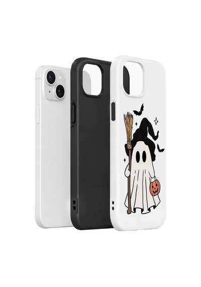 Velvoria Valestra Little Witch Ghost Apple iPhone Uyumlu 14 Darbe Korumalı Kılıf Valestra Select - Little Witch Ghost