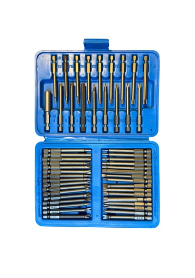 50 Parça Profesyonel Uzatılmış 75mm Mıknatıslı Bits Tornavida Ucu Seti