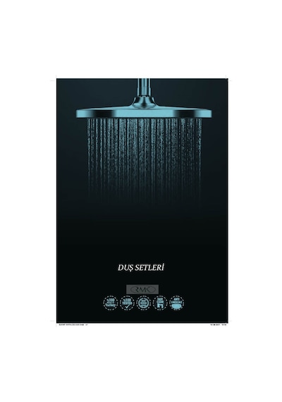Sukar Sürgülü Duş Seti Siyah Aqua Black Siyah