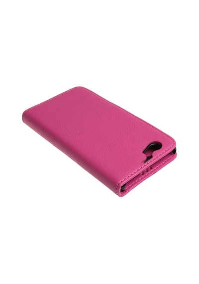 Xperia Z1 Compact İle Uyumlu Kılıf Yan Model Kartlıklı Cüzdanlı Pembe
