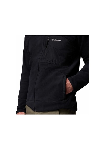 Columbia Fast Trek Overlay Hooded Full Zip Siyah Erkek Outdoor Polar Am3470-010 Siyah