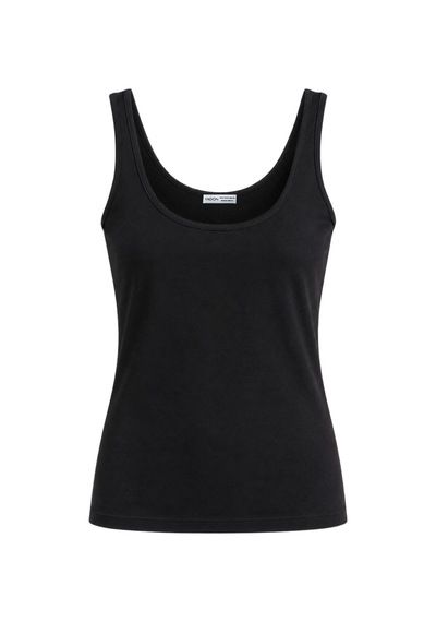 Vadon 1008 Kadın Pamuklu U Yaka Askılı Yumuşak Dokulu Basic Kolsuz Atlet Body Siyah