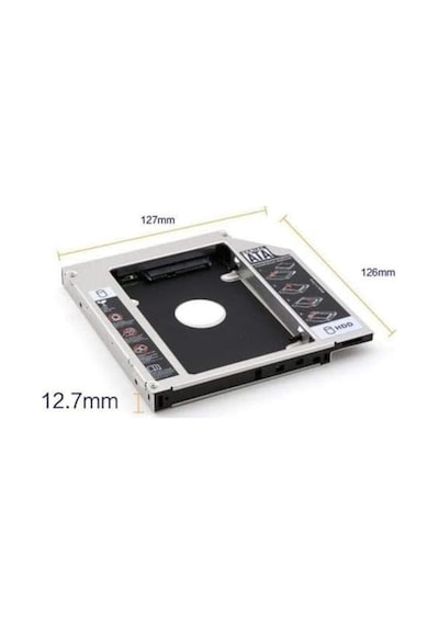 12.7mm Sata 3.0 2.5 Inch Ssd Hdd Laptop Caddy Kızak Kutusu