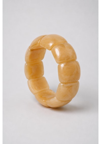 Bej Bubble Form Bileklik