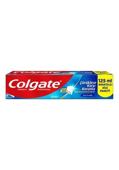 Colgate Nane Ferahlığıyla Çürüklere Karşı Koruma Diş Macunu 125 Ml Beyaz Renkli Etkili Formül