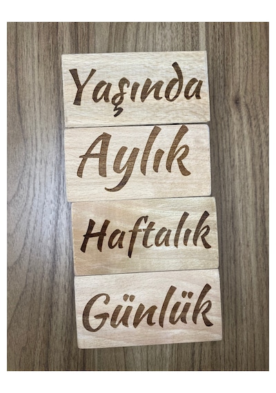 İsimli Bebek Anne Anı Küpü Dekor 5'li Set İsimli Ahşap Bebek Anı Küpleri Lazer İle Yazım