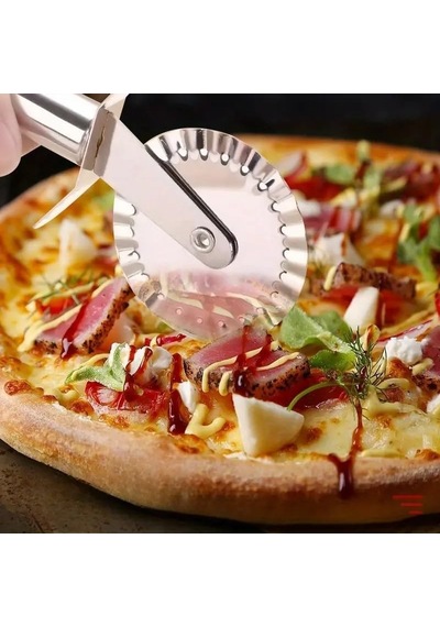 Paslanmaz Çelik Tırtıklı Pizza Mantı Hamur Kesici Kesme Bıçağı Hamur Şekillendirme Ruleti Diğer