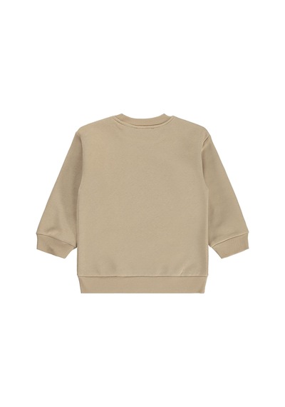 Silversun Kids Silversun 1975 Aslan Baskılı 2-7 Yaş Sweatshirt - Bej