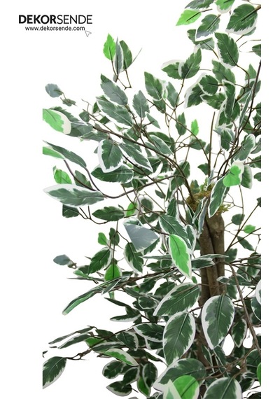 Yapay Alacalı Benjamin Ağacı 130 Cm Yeşil