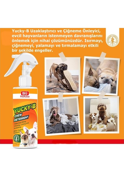 Bio Petactive Isırma Çiğneme Tırmalama Engelleyici Uzaklaştırıcı Kedi Köpek Spreyi 250 ML