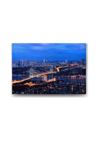 İstanbul Gece Köprü Tablosu - 100x70cm 7/8 Yaş