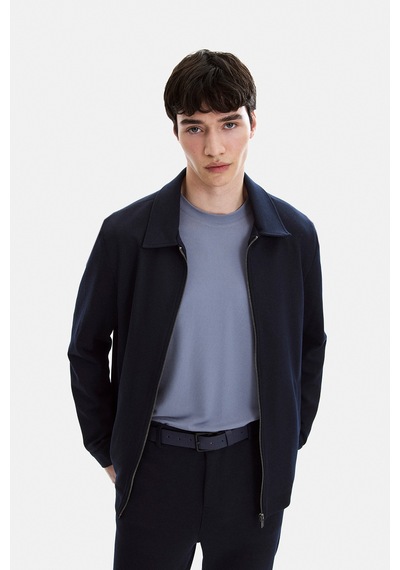 Back And Bond Lacivert Regular Fit Jakarlı Diagonel Mont Çok Renkli