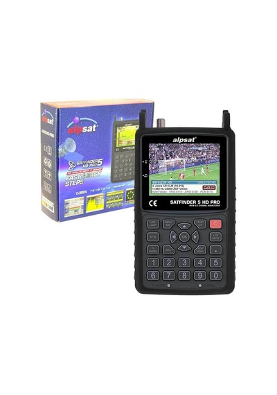Ayt Alpsat 5 Hd Pro Görüntülü Uydu Yön Bulucu Satfinder 5 Ahd Tvı Cvı Test Cihazı