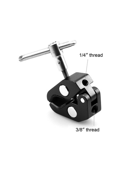 Smallrig 735 Süper Kelepçe 1/4 ''ve 3/8'' Dişliler Siyah