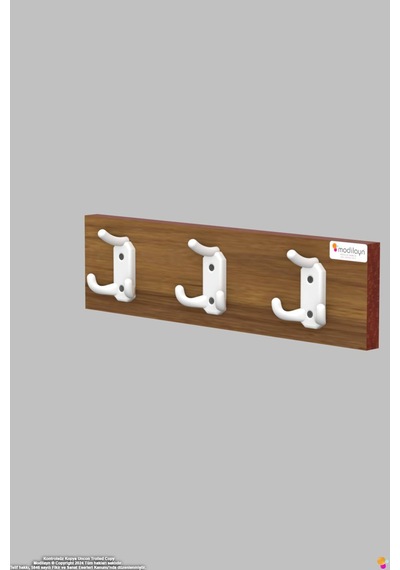 Arı 9 Kancalı Mutfak Askısı 3'lü Set 36,4x9,6 Cm - Şık Tasarım, Çok Amaçlı Düzenleyici Ve Yer Tasarrufu 40 Cm
