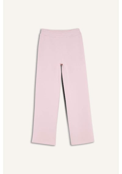 Defacto Straight Fit Basıc Cepli Yüksek Bel Eşofman Altı B8571AX25SP Pembe