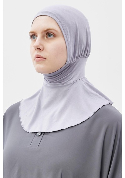 Altobeh Kadın Tesettür Pratik Boyunluklu Hijab - Sporcu Bone Gri