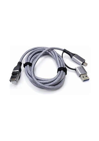 Usb 3.0 Ve Type C - Gigabit Ethernet Adaptörü 2in1 Usb 3.0 Type C 10/100/1000
