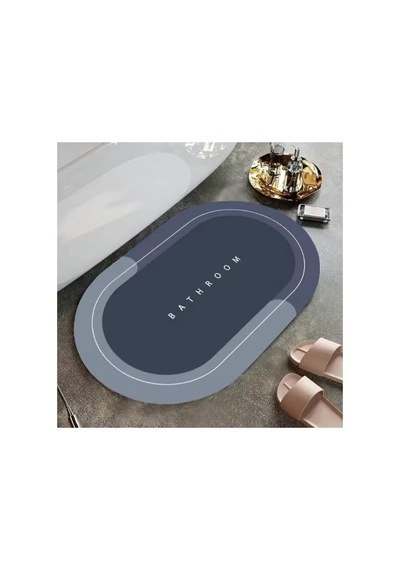 Buççin Online Mağaza Sihirli A+kalite Uzun Ömürlü Su Emici 3,5 Mm 40x60 Bathroom Banyo Aksesuarı Oval Paspas Orta 6 - 12 Çok Renkli