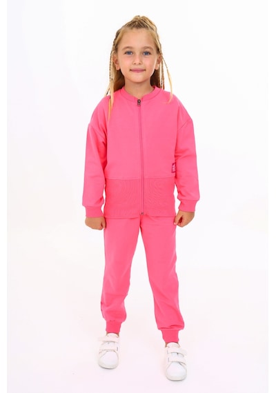 Toontoy Kids Toontoy Kız Çocuk Armalı Eşofman Takım Fuşya