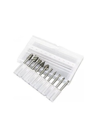 Zhltools Dremel Uyumlu Mini Oyma Gravür Uç Seti 10lu Tungsten Karbür, Ahşap, Metal, Plastik İçin