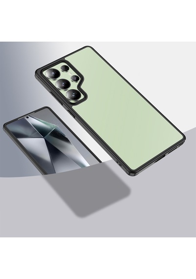 Samsung Galaxy Uyumlu S25 Ultra Kılıf Kenar Korumalı Arkası Şeffaf Kapak