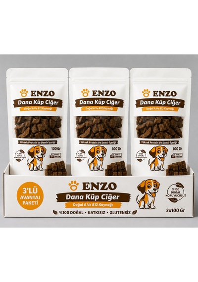 Enzo Dana Küp Ciğer Avantaj Paketi 3x100 Gr.