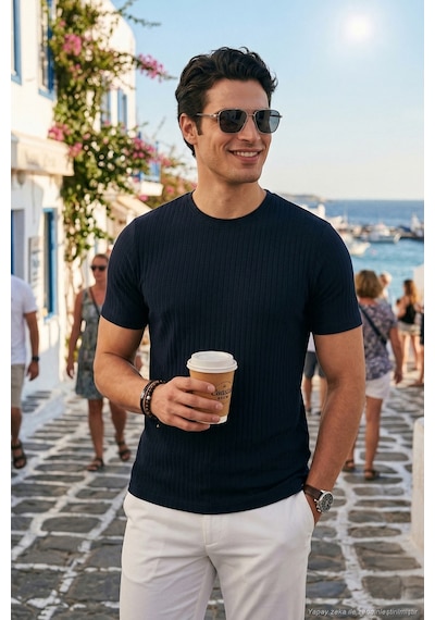 Buratti Erkek T Shirt 5904068 İndigo