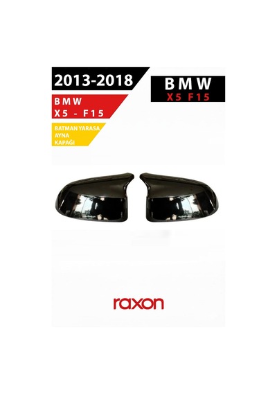 Bmw X5 F15 2013 2018 Batman & Yarasa Ayna Kapağı Parlak Piano Black Sport