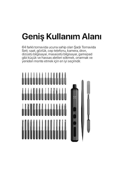 Akıllı Takip Edilebilr Cüzdan Ve 68 Parça Tornavida Seti