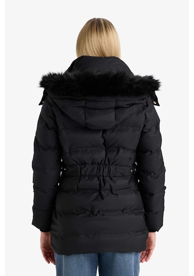 Defacto Su Geçirmez Regular Fit Kapüşonlu Parka F7424ax26spbk27 Siyah-bk27
