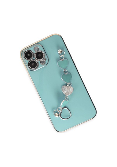Apple Uyumlu iPhone 14 Pro Max Kılıf Esila Silikon Su Yeşili,