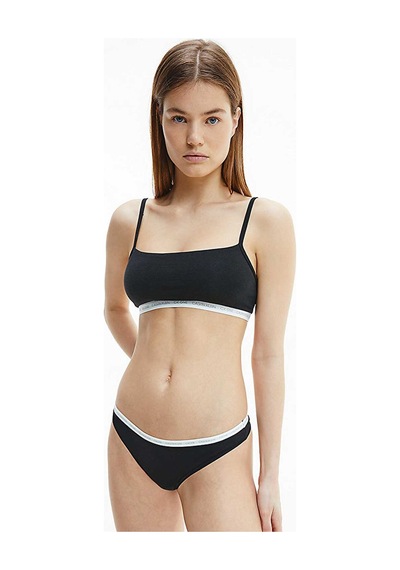 Black Kadın Calvin Klein Thongs Kadın Külot 000QD3788E