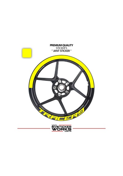 Yamaha Tracer 9 Jant Şeridi Yarım Jant Kaplama & Tracer 9 Yazı Sticker Seti 02531719