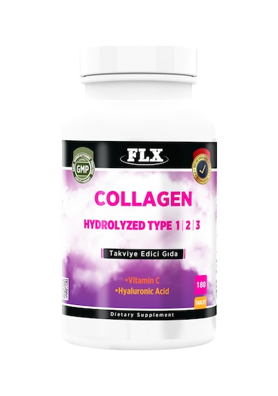 Collagen Kolajen Tip-1-2-3 Hyoluronic Asit Vitamin C 180 Tablet