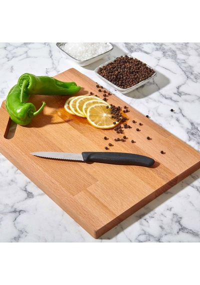 Victorinoxx 67633 Tırtıklı Soyma Bıçağı - Siyah - 8 Cm Çok Renkli