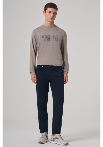 Morven Erkek Lacivert Denim 5 Cep Dynamic Fit Jean Kot Pantolon 26ms003013200 Lacivert