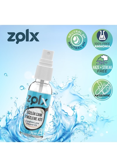 Zolx Gözlük Camı Temizleme Kiti 2 x 30 ML