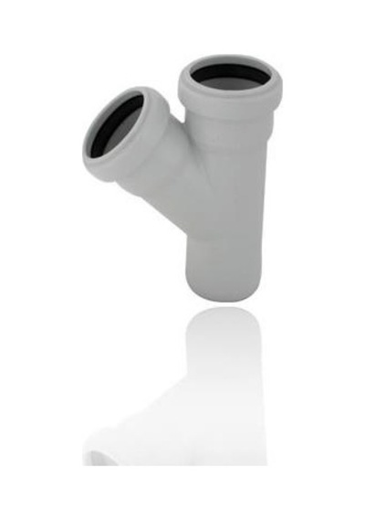 Pvc Tek Çatal 50/50 Beyaz