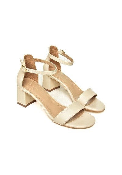 Fox Shoes U578451009 Ten Kalın Topuklu Kadın Ayakkabı Ten