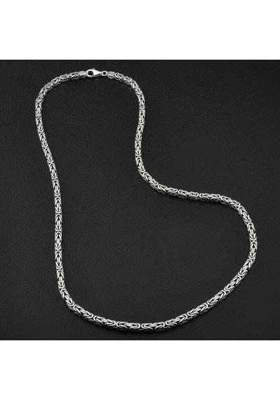 Gümüş Kral Zincir - 5 Mm Köşeli - Uzunluk: 70 Cm Diğer