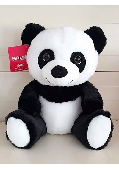 Peluş Panda Oyuncak Sevimli Ayı 30 Cm Siyah