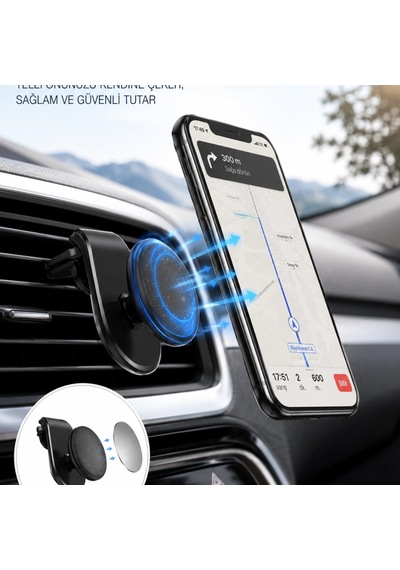 Kalorifer Izgaralı Manyetik Telefon Tutucu Sarsıntı Geçirmez Yeni Nesil