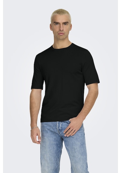 Only & Sons Erkek T Shirt 22022928 Siyah